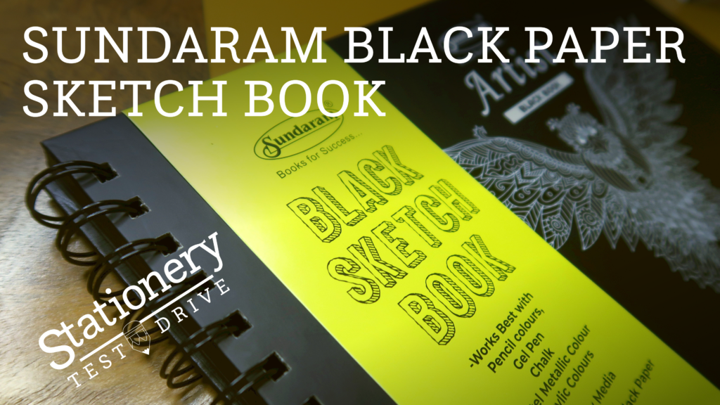 Black Paper Sketch Book Test - Inky Memo